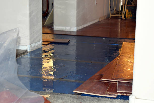 Professional Flood Cleanup technician working in Amherst Junction, WI